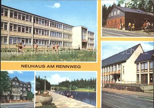Neuhaus Rennweg Leunawerke Rennsteigbaude Erholungsheim Ernst Thaelmann Kat. Neuhaus Rennweg