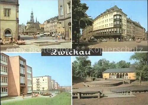 Zwickau Sachsen Markt Ringcafe Eckersbach Freilichtbuehne Kat. Zwickau