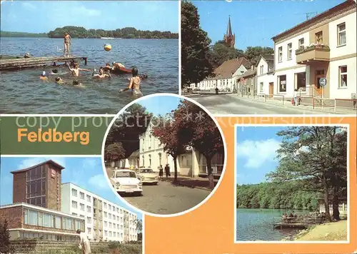 Feldberg Mecklenburg Haussee Fuerstenberger Strasse Erholungsheime Luzinhalle Kat. Feldberger Seenlandschaft