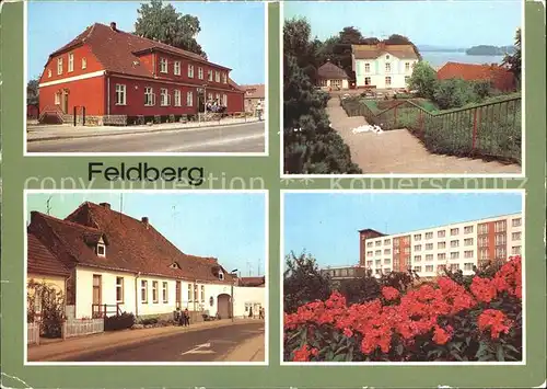 Feldberg Mecklenburg Rathaus Erholungsheime Fuerstenberger Strasse Kat. Feldberger Seenlandschaft