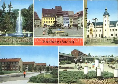 Freiberg Sachsen Scheringerpark Obermarkt Neubaugebiet am Wasserturm Kat. Freiberg