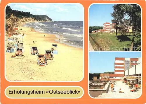 ueckeritz Usedom Strand und Erholungsheim Ostseeblick Kat. ueckeritz Usedom