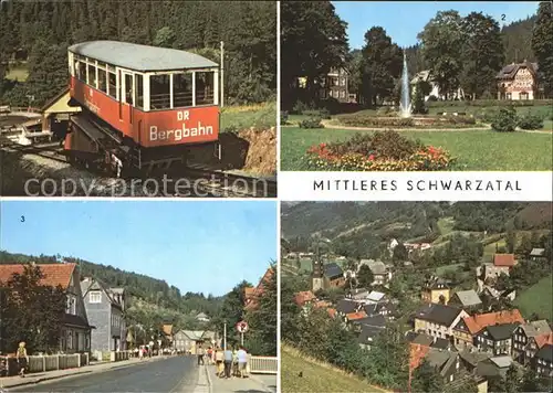 Schwarzatal Obstfelderschmiede Bergbahn Meuselbah Schwarzmuehle Sitzendorf Mellenbach Glasbach Kat. Rudolstadt