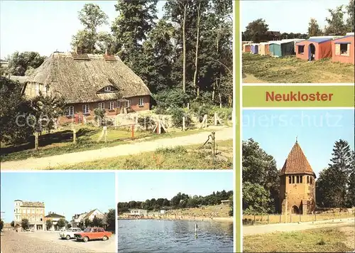 Neukloster Mecklenburg Camping Fischerhaus See Glockenturm Kat. Neukloster Mecklenburg