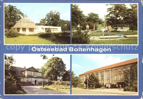 Boltenhagen Ostseebad Restaurant Pavilllon Minigolf Haus am Meer Erholungsheim Fritz Reuter Kat. Ostseebad Boltenhagen