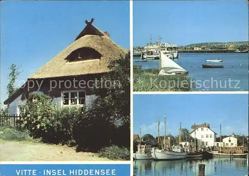 Vitte Hafen Blaue Scheune Kat. Insel Hiddensee
