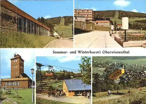 Oberwiesenthal Erzgebirge Hallenschwimmbad Erholungsheim der IG Wismut Fichtelberg Sprungschanze Kat. Oberwiesenthal