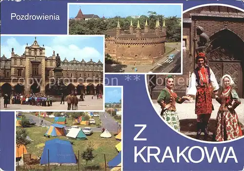 Krakow Malopolskie Campin Burg Tracht Kat. Krakow