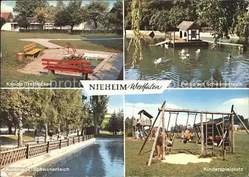 Nieheim Tretbecken Schwanenteich Spielplatz Kat. Nieheim