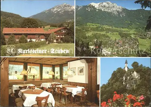 Bad Reichenhall Hotel Restaurant Karlsteiner Stuben Kat. Bad Reichenhall