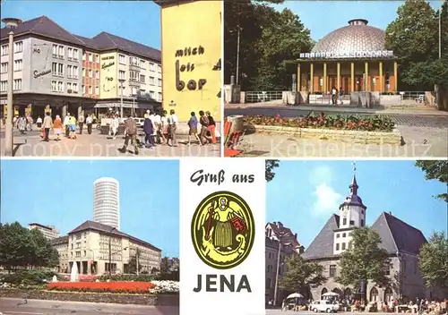 Jena Kirchplatz Zeiss Planetarium Uni Hochhaus  Kat. Jena