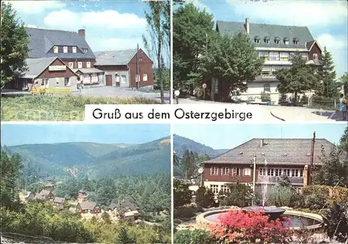 Baerenburg Sachsen Hotel Gaststaette zum Baeren Bahnhof Kipsdorf Kat. Altenberg