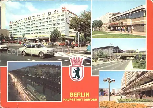 Berlin Interhotel Unter den Linden Schoenhauser Allee Bahnhof Friedrichstrasse  Kat. Berlin