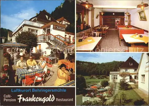 Behringersmuehle Cafe Pension Frankengold  Kat. Goessweinstein