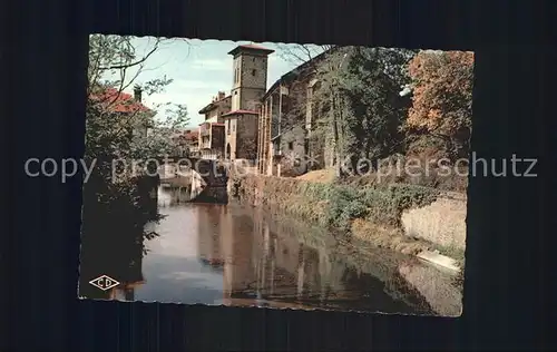 Saint Jean Pied de Port Nive Pont Espagne Eglise  Kat. Saint Jean Pied de Port