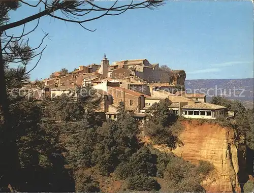 Roussillon Vaucluse Village Rochers rouges  Kat. Roussillon