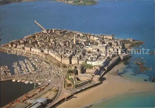 Saint Malo Ille et Vilaine Bretagne Fliegeraufnahme Kat. Saint Malo