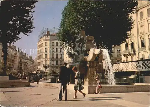 Lyon France Place Republique Fontaine Sculpteur Serge Boyer  Kat. Lyon