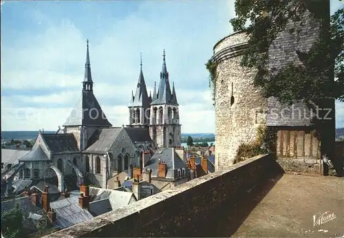 Blois Loir et Cher Terrasse Chateau Eglise Saint Nicolas  Kat. Blois