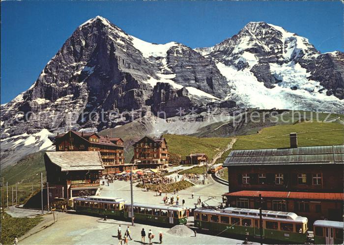 Kleine Scheidegg Interlaken Eiger Nordwand Moench Station Kat. Kleine Scheidegg Nr. ks07287 ...