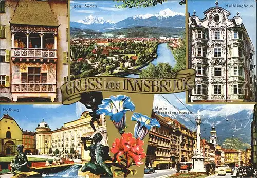 Innsbruck Helblinghaus Maria Theresienstrasse Hofburg  Kat. Innsbruck