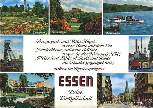 Essen Ruhr Baldeneysee Villa Huegel Grugaperk  Kat. Essen