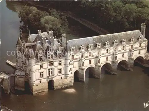 Chenonceaux Indre et Loire Fliegeraufnahme Chateau  Kat. Chenonceaux