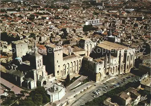 Avignon Vaucluse Palais Papes Notre Dame Fliegeraufnahme Kat. Avignon