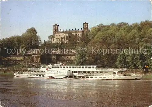 Dresden Weisse Flotte MS Ernst Thaelmann Elbe Kat. Dresden Elbe