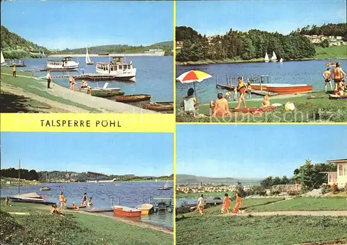 Poehl Vogtland Talsperre Poehl Teilansichten Kat. Poehl Vogtland