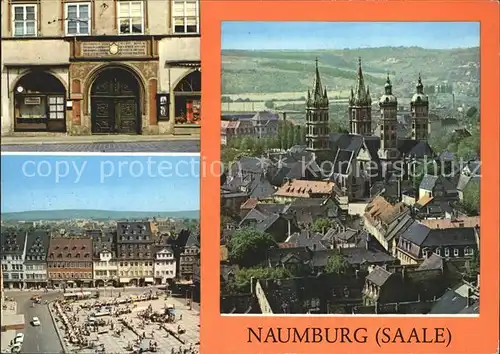 Naumburg Saale Historisches Portal Markt 10 Wilh Pieck Platz Domblick Kat. Naumburg