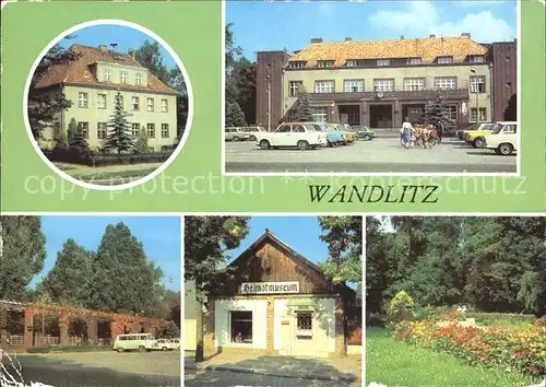 Wandlitz Postamt Bahnhof Platz der Befreiung Heimatmuseum Parkanlage Kat. Wandlitz