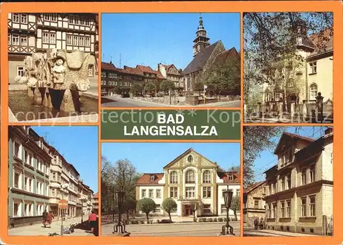 Bad Langensalza Platz der DSF Wilh Pieck Heim Bonifaciusgasse Kulturhaus Karl Liebknecht Heim Kat. Bad Langensalza