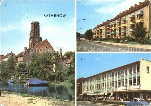 Rathenow Havel Schleusenweg Leninallee Kaufhaus Magnet Kat. Rathenow