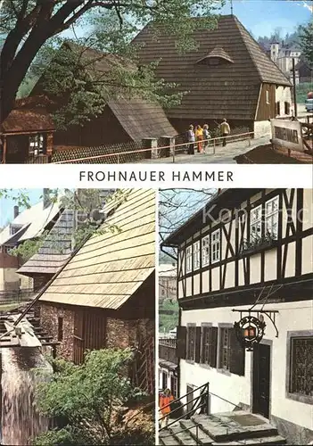 Annaberg Buchholz Erzgebirge Hammerwerk mit Herrenhaus Museum und Gaststaette Kat. Annaberg