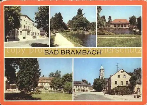 Bad Brambach HOG Freundschaft Kurpark Festhalle Vogtlandhaus Karl Liebknecht Platz Kat. Bad Brambach