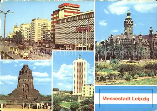 Leipzig Richard Wagner Str Neues Rathaus Voelkerschlachtdenkmal Wohnhochhaus Kat. Leipzig