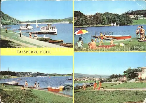 Poehl Vogtland Talsperre Stausee Teilansichten Kat. Poehl Vogtland