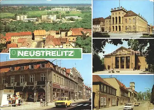 Neustrelitz Stadtblick Wilhelm Pieck Str Rathaus Friedrich Wolf Theater Gutenbergstr Kat. Neustrelitz