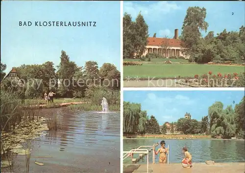 Bad Klosterlausnitz Kurpark Moorbad Freibad Kat. Bad Klosterlausnitz