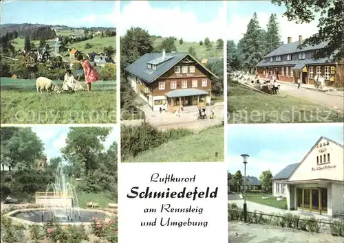 Schmiedefeld Rennsteig Vesserblick Filmbuehne Stutenhaus Kuranlagen Kulturhaus Kat. Schmiedefeld Rennsteig
