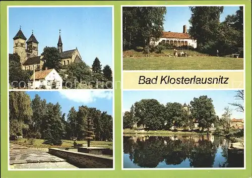 Bad Klosterlausnitz Klosterkirche Sanatorium Dr Friedrich Wolf Kurpark Schwanenteich Kat. Bad Klosterlausnitz