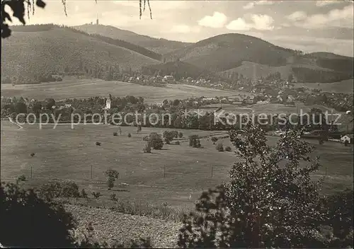Tabarz Panorama Kat. Tabarz Thueringer Wald