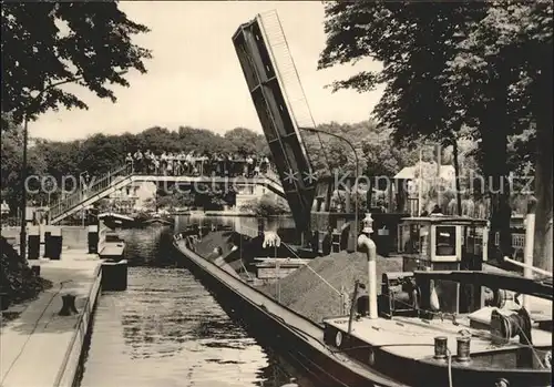 Woltersdorf Erkner Schleuse Frachter Kat. Woltersdorf Erkner