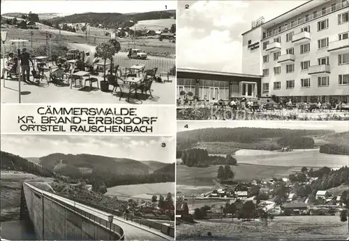 Caemmerswalde Erholungsheim Paul Gruner Sperrmauer der Talsperre Rauschenbach Kat. Neuhausen Erzgebirge