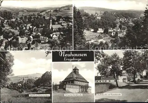 Neuhausen Erzgebirge Schwartenbergbaude Schloss Dachsbaude Kat. Neuhausen Erzgebirge