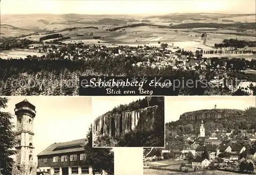 Scheibenberg Blick vom Berg Kat. Scheibenberg Erzgebirge