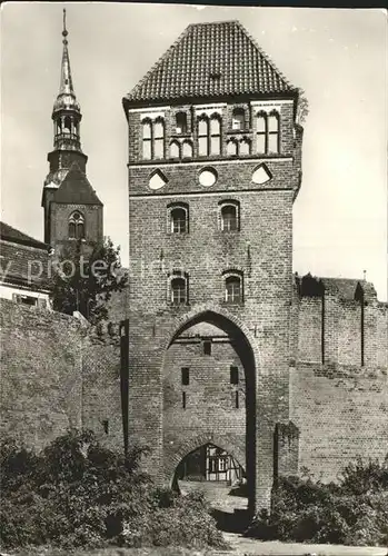 Tangermuende Elbtor in der Stadtbefestigung Kat. Tangermuende