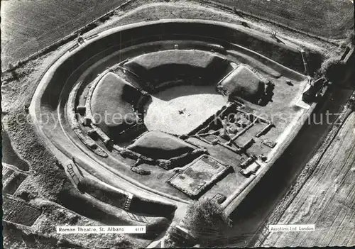 St Albans Fliegeraufnahme Roman Theatre  Kat. St Albans