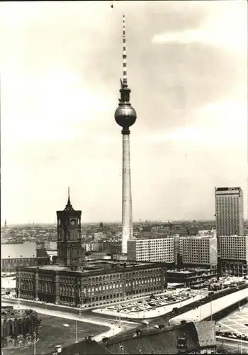 Berlin Rotes Rathaus Fernseh  UKW Turm  Kat. Berlin